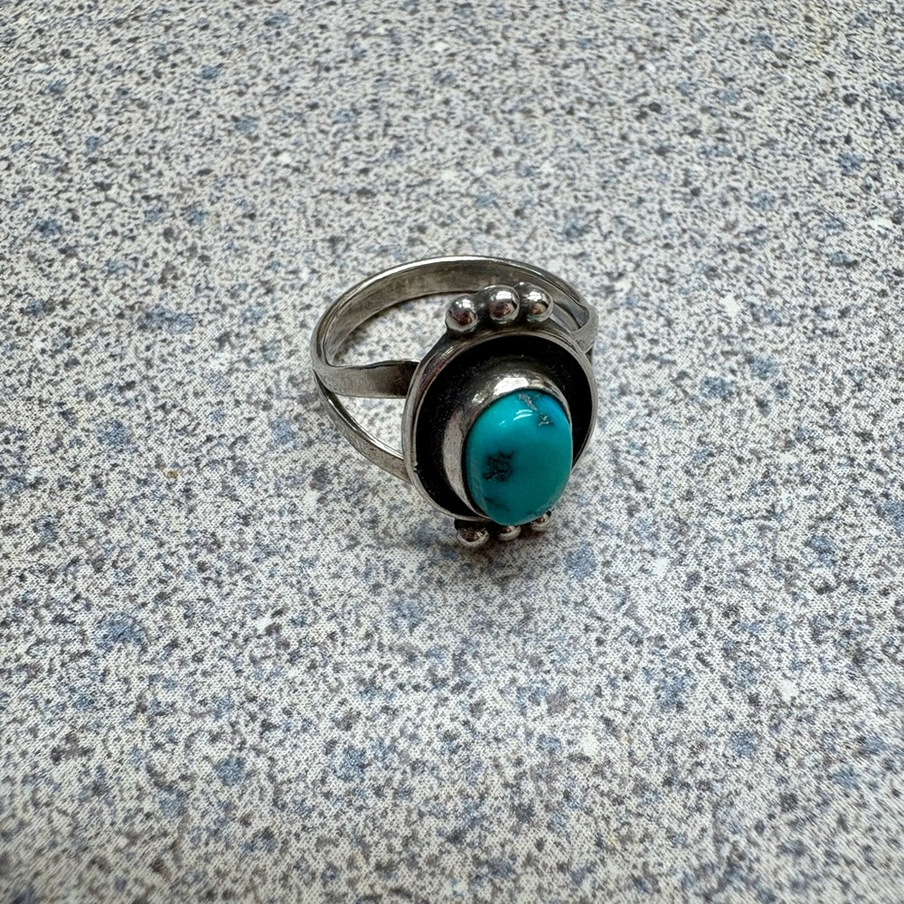 Vintage Turquoise sterling Silver Ring